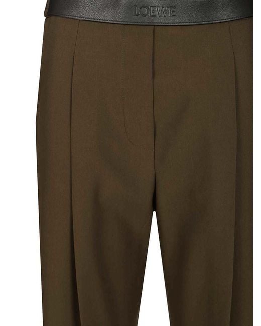 Loewe Brown Wool Trousers
