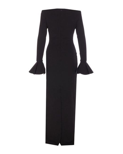 Solace London Black Anica Maxi Dress