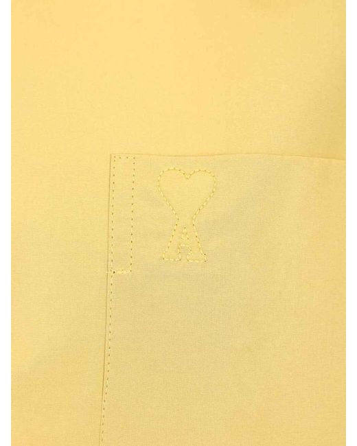 AMI Yellow Long-Sleeved Shirt
