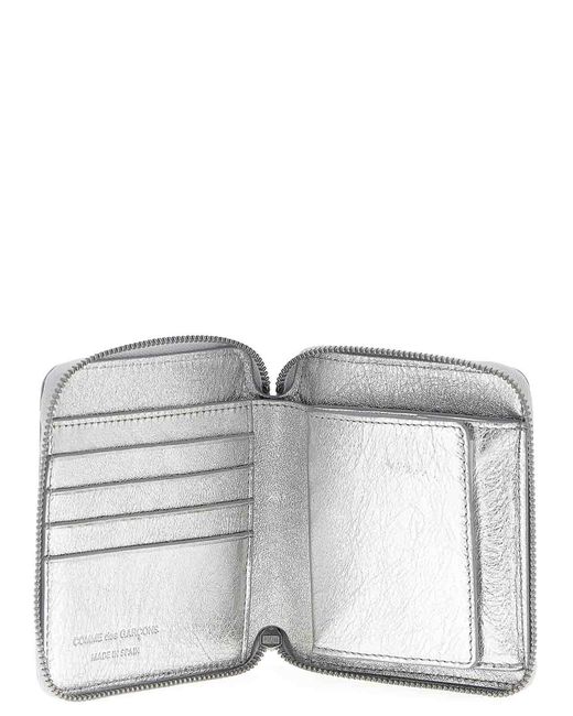 Comme des Garçons White Classic Leather Line Wallet