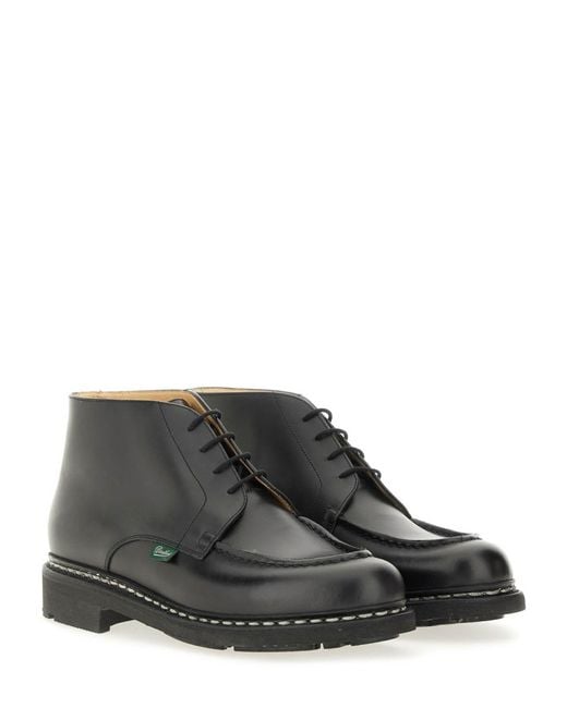 Paraboot Black Leather Boot for men