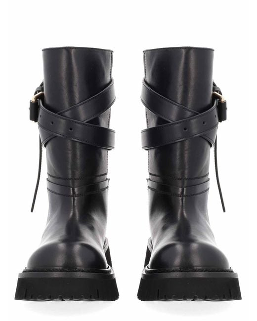 Moschino Black Tie-Me Boot