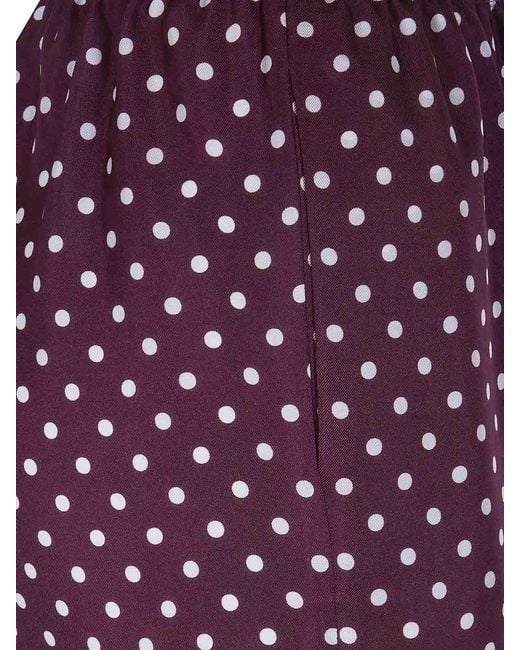 Laura Urbinati Purple Elastic Waist Trousers