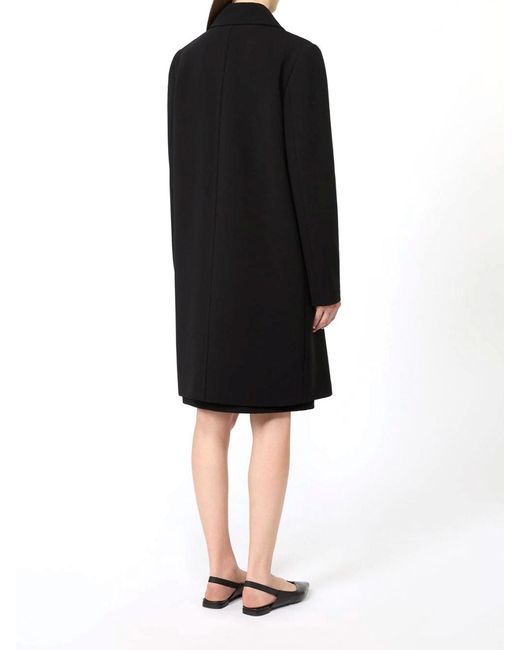 Max Mara Black Max Mara Midi Coat Racconto