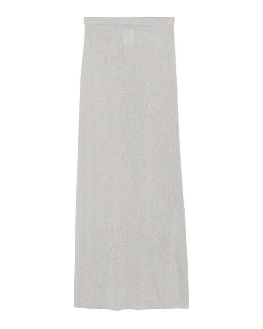 Tom Ford White Embellished Maxi Skirt