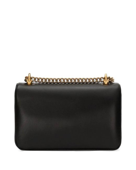 Dolce & Gabbana Black Logo-buckle Chain Bag