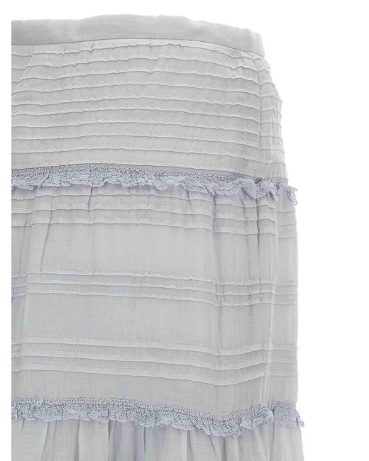 Isabel Marant Gray Paoline Long Skirt
