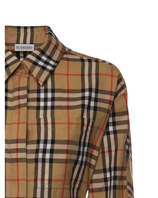 Burberry Natural Check Shirt Dress