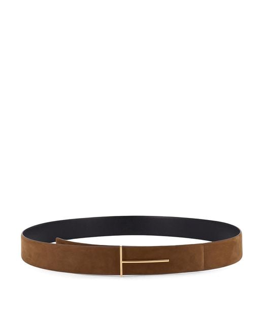Tom Ford White Suede Belt for men