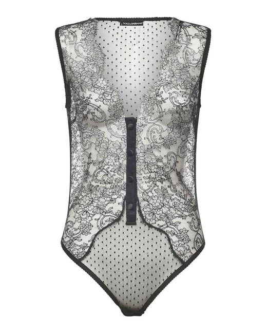 Dolce & Gabbana Gray Full-Body