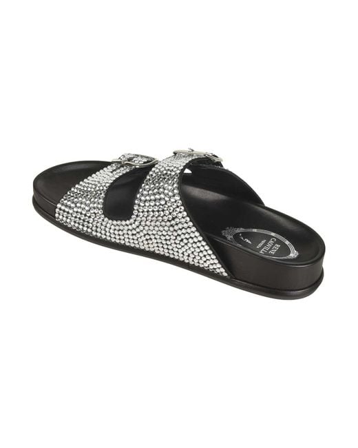 Rene Caovilla Black Sandals