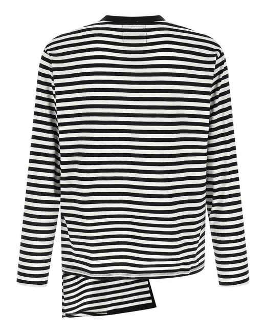 Yohji Yamamoto Black Paneled Sweater for men
