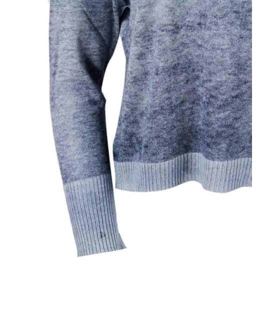 Ploumanac'h Blue Cashmere Blend Crewneck