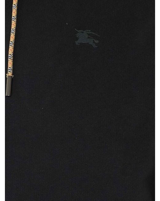 Burberry Black Sweatshirt With Zip Closure for men