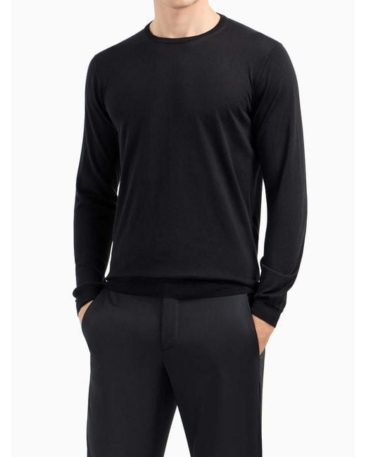 Giorgio Armani Black Sweater for men