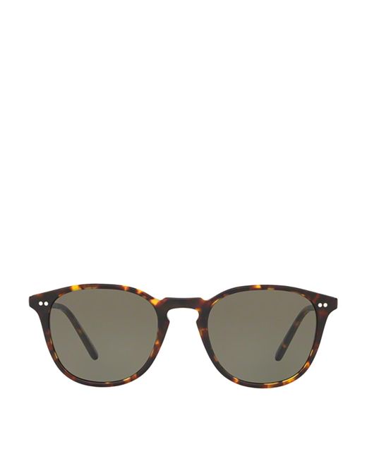 Oliver Peoples Metallic Forman L.A Tortoiseshell Sunglasses