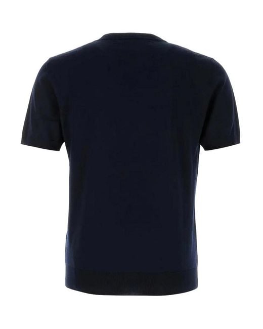 Valentino Garavani Black Cotton T-Shirt for men