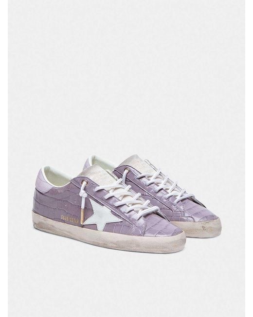 Golden Goose Deluxe Brand Purple Sneakers