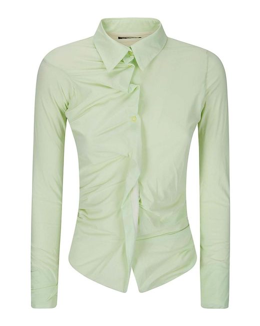 OTTOLINGER Green Twisted Reversable Longsleeve