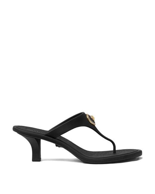 Versace Black Alia Thong Sandals
