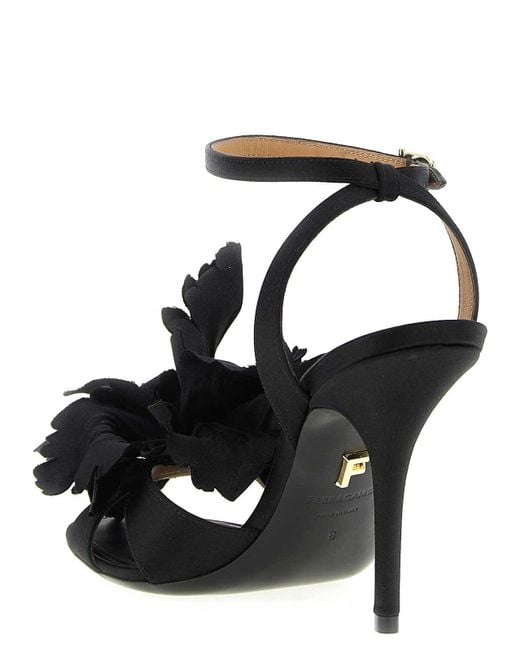 Ferragamo Black Ghilly Sandals