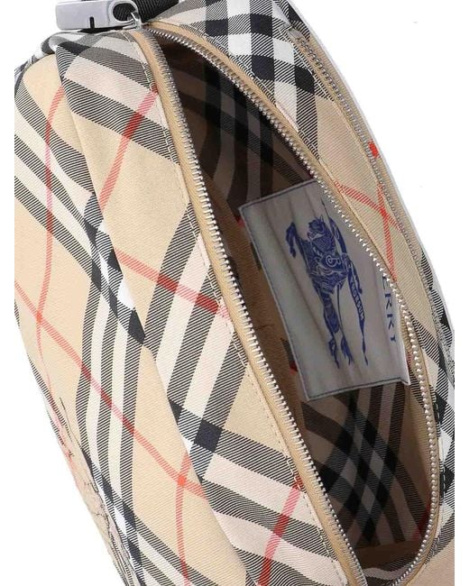Burberry White Check Shoulder Bag for men
