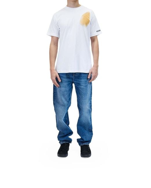 Moschino White Too Much Iron T-Shirt for men