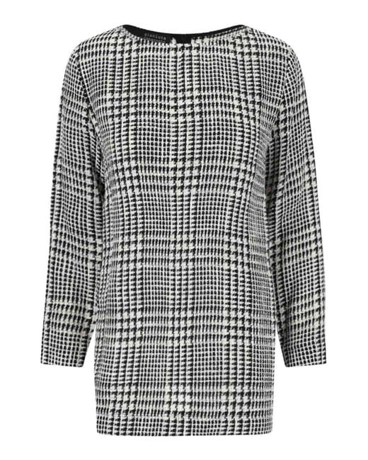 Gianluca Capannolo Gray Midi Pied De Poule Dress