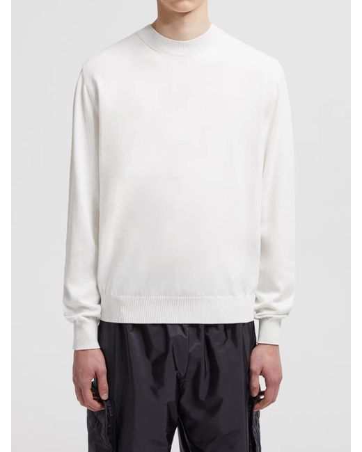 Moncler White X Mercedes-Benz By Nigo Crew-Neck Jumper for men