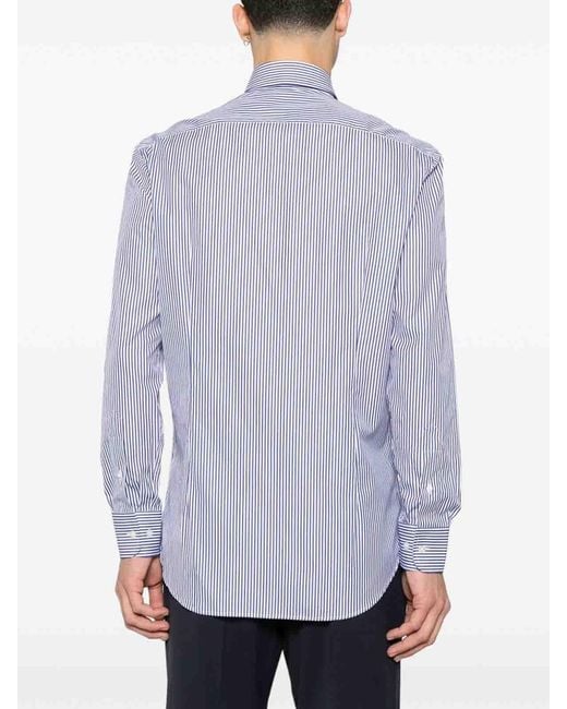 Etro Purple Shirt Roma Logo Bd for men