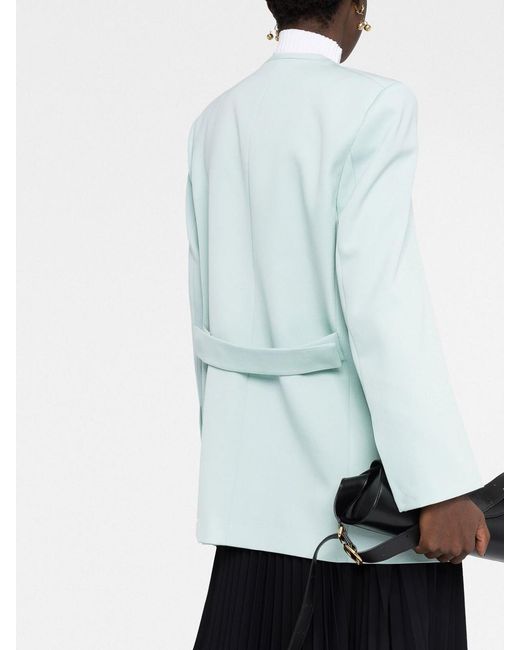 Jil Sander Blue Single Breasted Blazer
