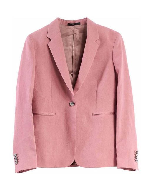 Paul Smith Pink Complete Linen Jacket