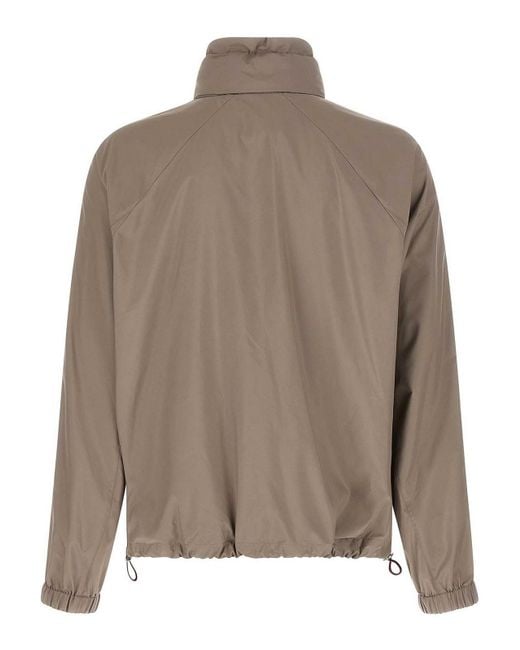 Brunello Cucinelli Brown Foldable Unlined Jacket for men