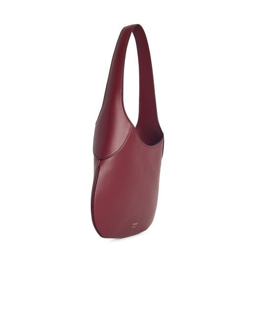 Khaite Purple Joan' 'Oxblood' Small Burgundy Leather Bag