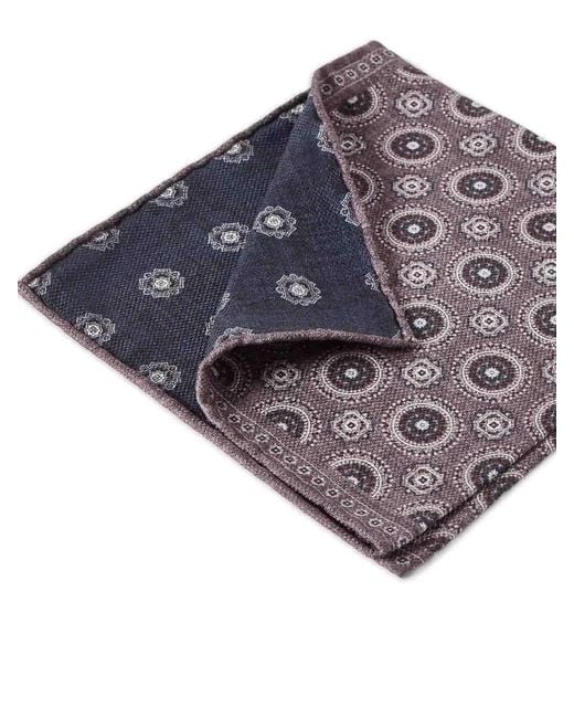 Brunello Cucinelli Blue Pocket Square Scarf for men