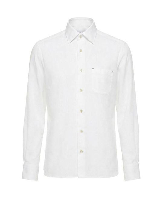 Kiton White 'Nerano' Shirt for men