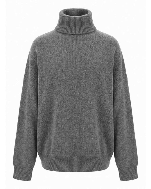 Brunello Cucinelli Gray Cashmere Turtleneck