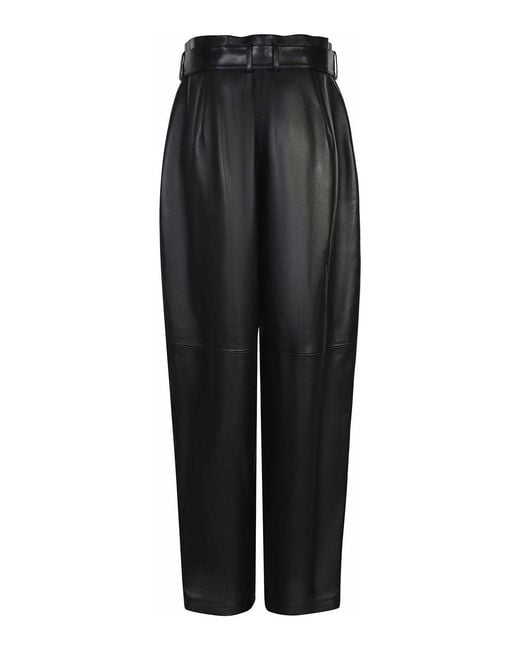 Magda Butrym Black Pants Made Of Leather