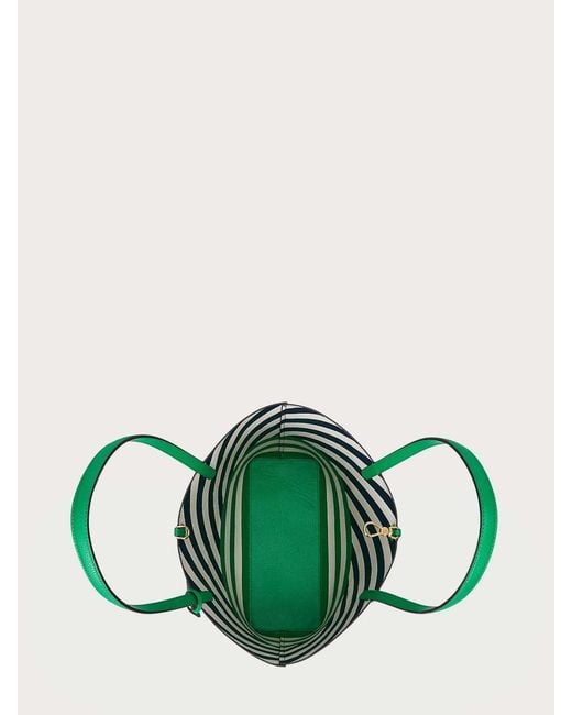 Ralph Lauren Green Rvrsble Tote-Tote-Medium-Faux Pebble Grain