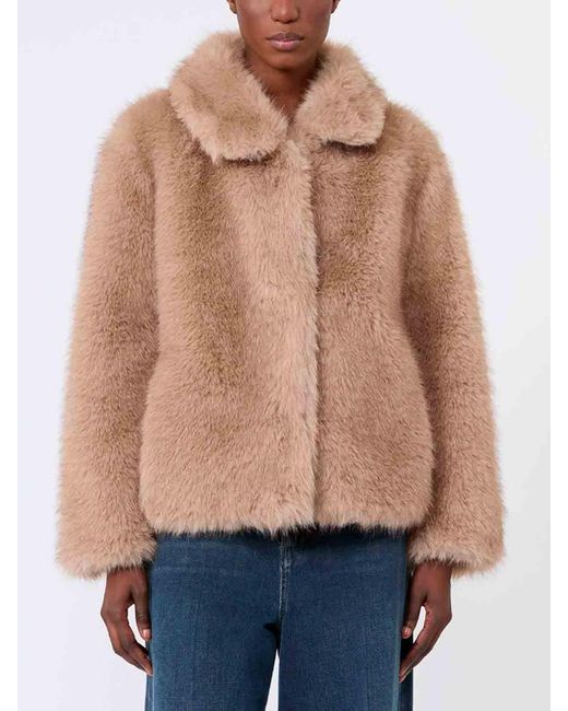 Max Mara Natural Maxmara 'S Faux-Fur Jacket