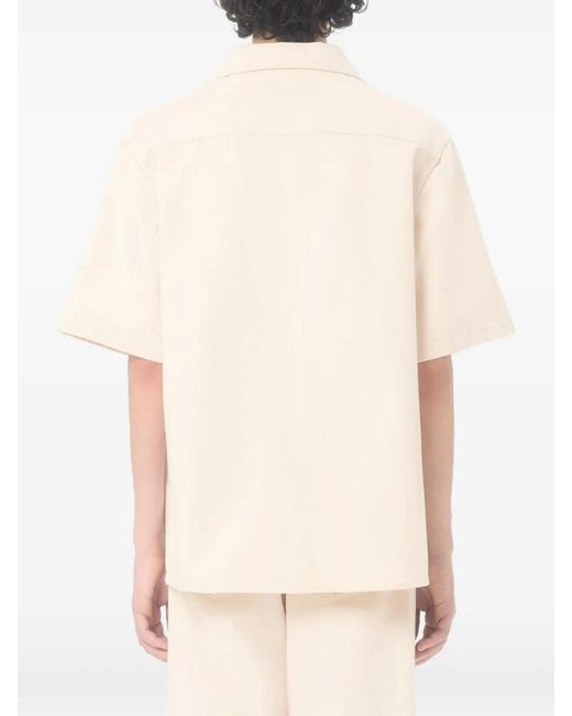 Valentino Natural Vgold Denim Short Sleeve Shirt for men