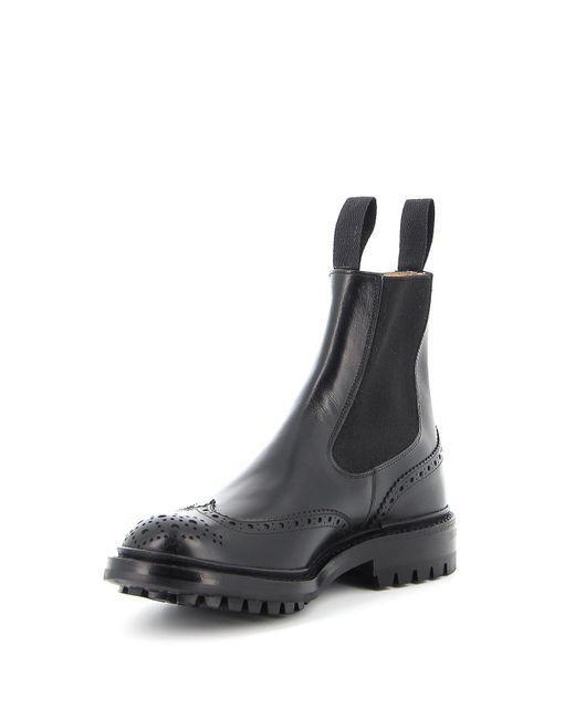 Tricker's Black Chelsea Boot for men