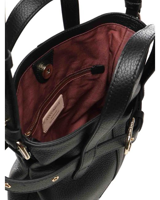 Coccinelle Black Bucket Bag With Buckle