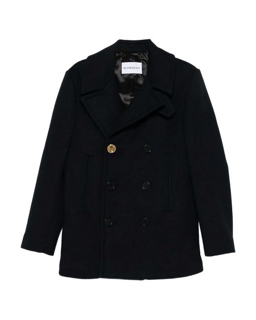 Givenchy Blue Big Lapel Caban for men