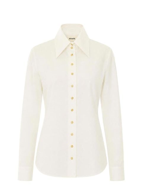 Khaite White Ivy Top Shirt