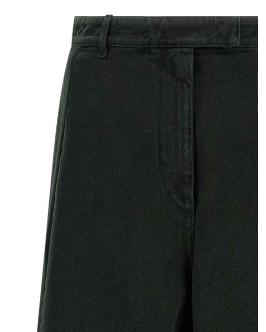 Dries Van Noten Black Velvet Insert Jeans