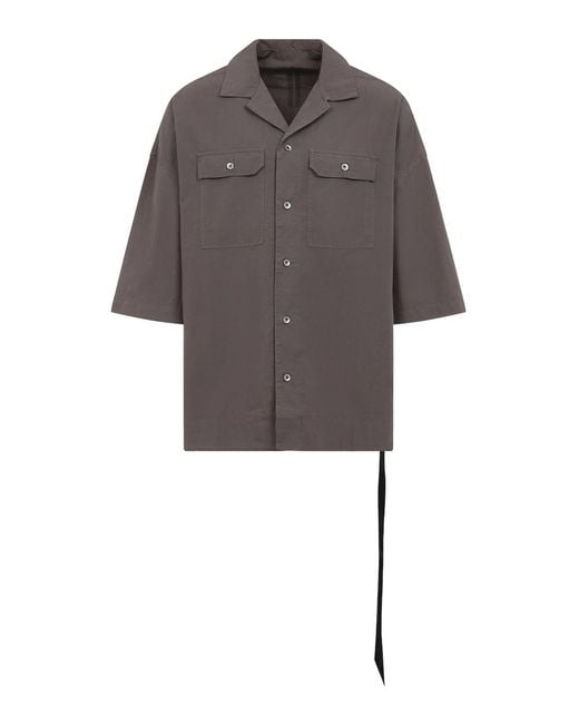 Rick Owens Gray Drkshdw Magnum Tommy Shirt for men