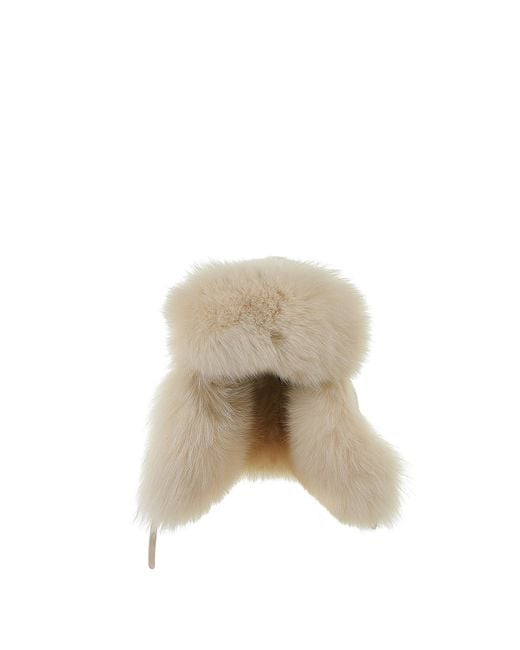 Inverni White Aviator Hat