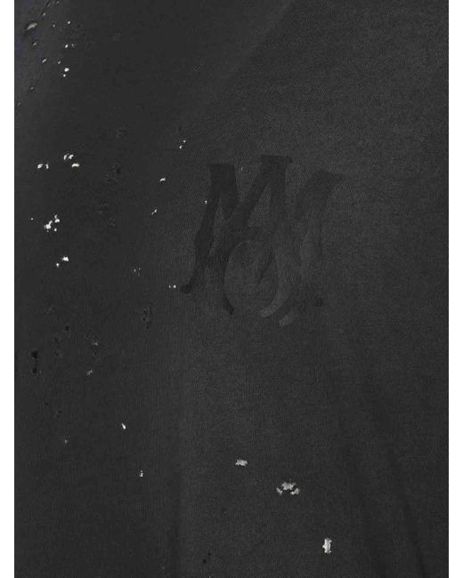 Amiri Black Ma Logo Shotgun T-shirt for men