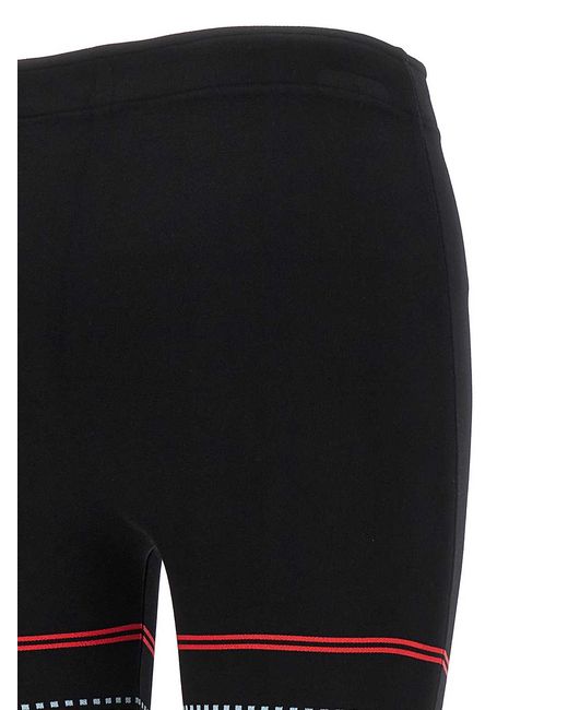 Emilio Pucci Black Jacquard Patterned Leggings